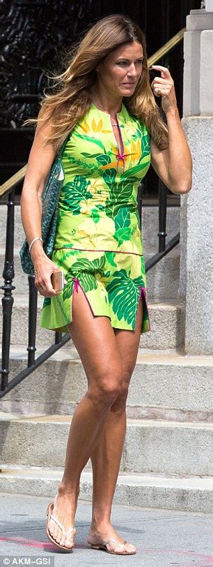 Kelly Bensimon Shows Off Toned Legs In Bright Floral Mini Dress In Ny