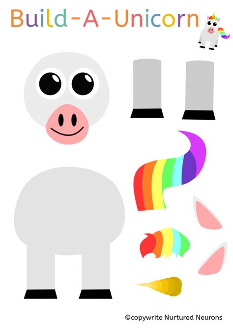 unicorn   shapes  colors