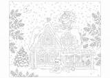 Santa Claus House Coloring Pages His Adults Deliver Snowman Ready Gifts Beautiful Christmas sketch template