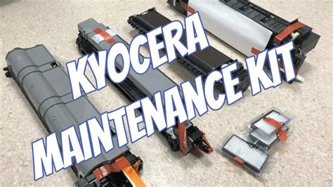 kyocera    maintenance kit video tutorial mka youtube