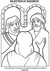 Nazareth Rejected Coloring Esp Sermons4kids sketch template