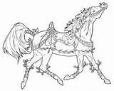 Horse Coloring Pages Carousel Horses Printable Carosel Drawings Advanced Colouring Sheets Books Kids sketch template