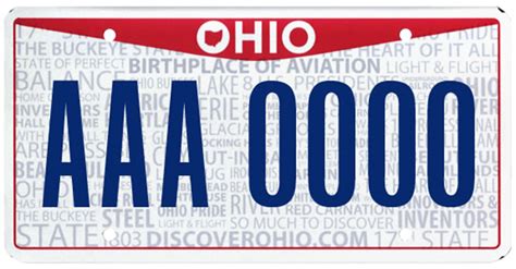 ohios  license plate design    blade