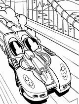 Coloring Car Race Pages Track Cars Kids Colouring sketch template