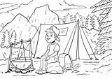 Zelten Camping Malvorlage Zelt Urlaub Kolorowanki Wakacje Bezpieczne Ausmalbilder sketch template