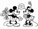 Coloring Pages Disney Valentines Mickey Minnie Mouse Kingdom Magic ディズニー Florida ミッキー Valentine Bestcoloringpagesforkids マウス Classic イラスト Color Kids Popular sketch template