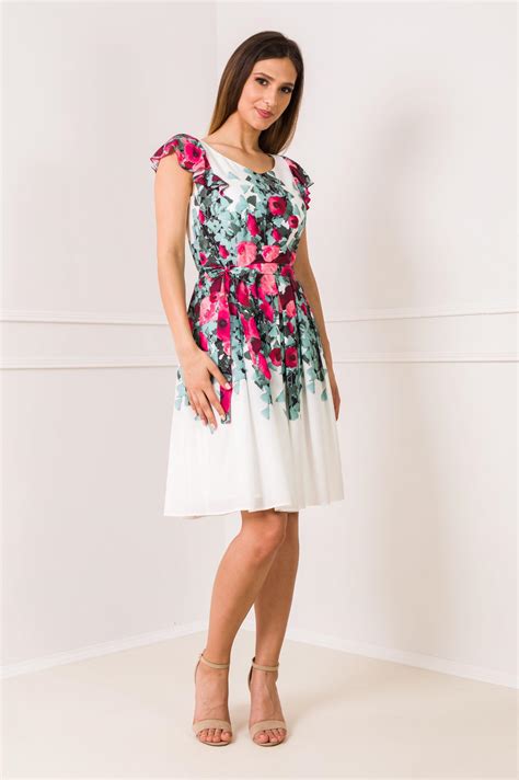 rochie lejera de vara cu imprimeu floral rochii de zi leonard collection