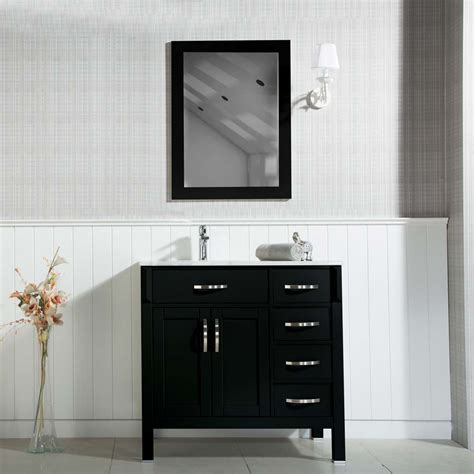 woodbridge   black bathroom cabinet