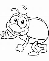 Coloring Beetle Insect Colouring Sheet Smiling Topcoloringpages Insects sketch template