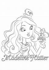 Ever High After Madeline Hatter Pages Coloring Kolorowanka Do Malowanka Nr Wydruku Getcolorings Kolorowanki Getdrawings sketch template