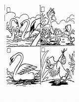 Ugly Duckling Sequence Sequencing Activities Events Actividades Coloring Pre Preescolar Para Personnages Animés Cuentos Imagenes Lectura Feo Patito Cuento Secuencia sketch template