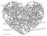 Heart Coloring Mosaic Template Pages Mosaics sketch template