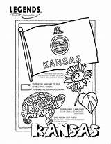 Coloring Pages Kansas State Bird Michigan University Florida Mississippi Color Getcolorings Symbols Kids Colorings Print Getdrawings Printable Map Flower sketch template