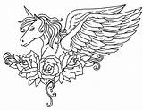 Unicorn Coloring Printable Pages Popular Color sketch template
