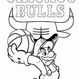 Bulls Coloring Chicago Pages Printable Nba Players Getcolorings Logo Colouring Color Sheets Appalling sketch template