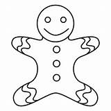 Gingerbread Man Transparent Stroke Icon Svg sketch template