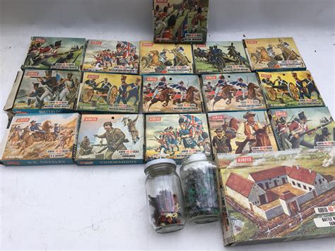 airfix  scale military figures  boxed including waterloo