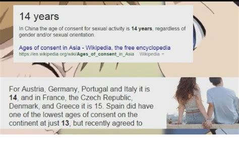 Age Of Consent Sexual Activity