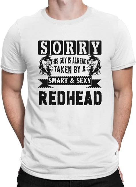 on yellow smart and sexy redhead men t shirt funny redhead women tee