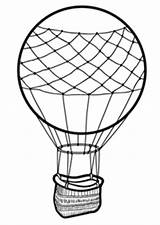 Balloon Air Hot Drawing Basket Coloring Template Templates Pages Color Getdrawings Balloons Sketch sketch template