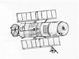 Telescope Hubble sketch template