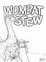 Wombat Emu Stew Schnabeltier Platypus Perry sketch template