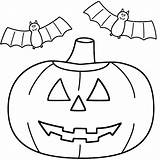 Coloring Halloween Pages Pumpkin Preschoolers Print sketch template