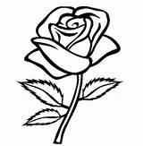 Rose Template Printable Clipart Valentine sketch template