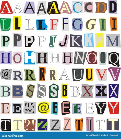 alphabet cut   paper stock vector illustration  word