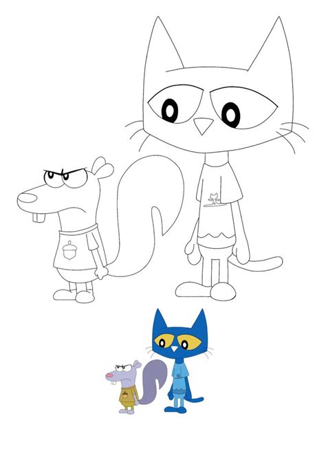 pete  cat coloring pages   coloring sheets  kitty