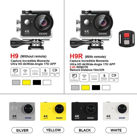 Original Eken H9r H9 Ultra Hd 4k Action Camera 30m Waterproof 2 0