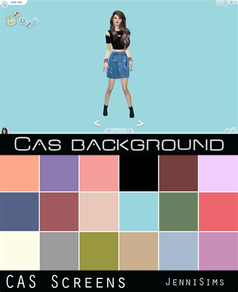 jennisims downloads sims cas screens  colors  cas background