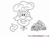 Coloring Pages Cook Children Sheet Title sketch template