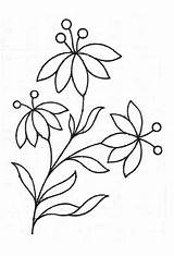 Embroidery Simple Floral Pattern Cliparts Royce Hub Favorites Add sketch template