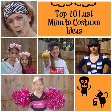 Top 10 Last Minute Costume Ideas Almost Supermom