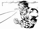 Cyclops Coloring Pages Marvel Comic Sketch раскраски все из категории Heroes Super Color sketch template