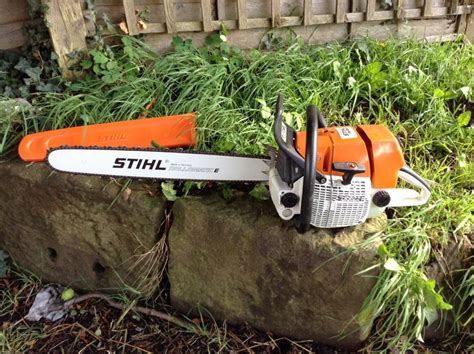 Stihl Ms660 Chainsaw Very Clean New Bar Chain Cylinder And Piston Ms
