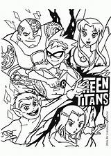 Coloring Teen Titans Pages Popular sketch template