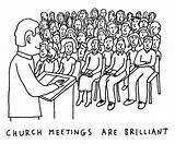 Church Cartoon Meetings Clipart Drawing Meeting Clip Cliparts Council Library Link Cartoonchurch Arts Gif Codes Insertion sketch template