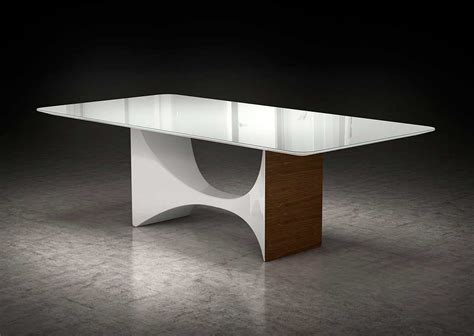 white glass top dining table ml clarence modern dining
