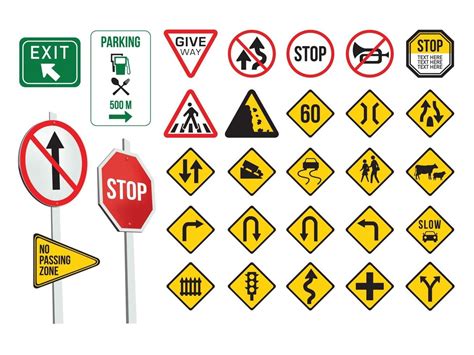 traffic signs  illustration graphic vector  vector art  vecteezy