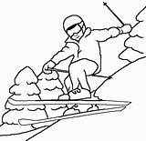 Coloring Pages Winter Sport Library Clipart Sports Printable Colouring Clip Seasonal sketch template