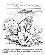 Jonah Fish Testament Jonas Jona Mewarnai Perjanjian Lama Cerita Praying Wal Selamat Mencoba sketch template