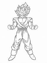 Goku Dbz Gotenks sketch template