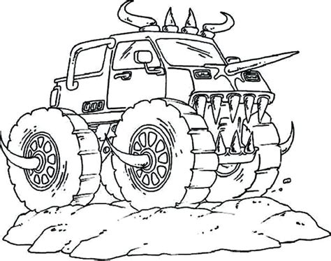 monster trucks drawing  getdrawings