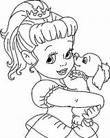 Baby Coloring Pages Ariel Disney Getcolorings Color Printable sketch template