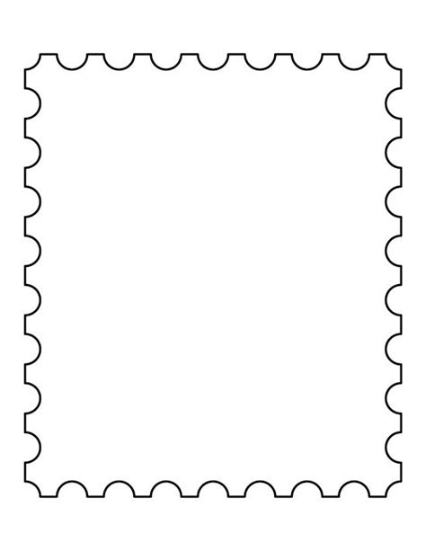 postage stamp template clipart   cliparts  images