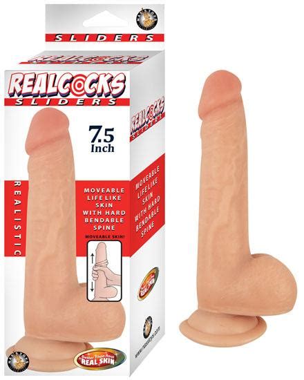 Realcocks Sliders 7 5 Inches Realistic Dildo Beige On