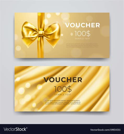 vector gift voucher design template gift voucher template promotion