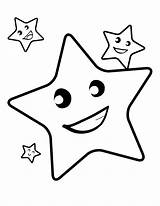 Coloring Star Pages Printable Kids sketch template